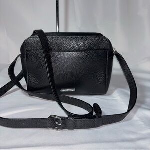 Rebecca Minkoff Black Square Pebbled Leather Crossbody bag